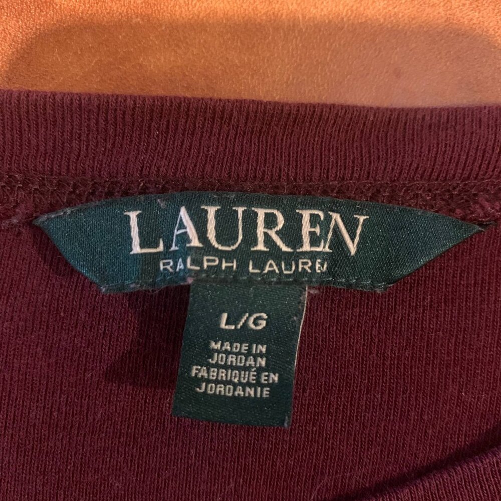 Lauren Ralph Lauren Women's Long Sleeve Cotton Shirt - Picture 7 of 9
